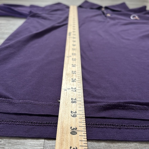 Peter Millar Crown Sport Summer Comfort purple golf Polo Shirt Large logo - Picture 5 of 8